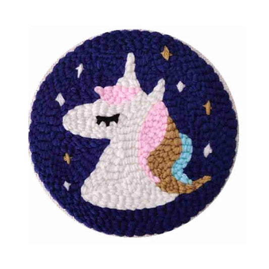 Punch Needle Kit - Bed Time Unicorn - Whimsical Needlework Set