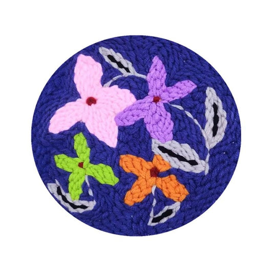 Punch Needle Kit - Boho Wild Flowers - DIY Embroidery Set