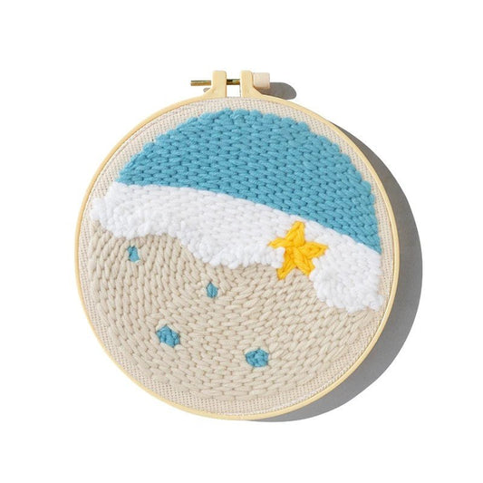 Punch Needle Kit - By the Seaside - Coastal Needlework Set