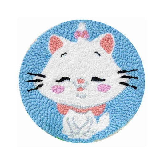 Punch Needle Kit - Cute Kitty - Adorable Needlework Set