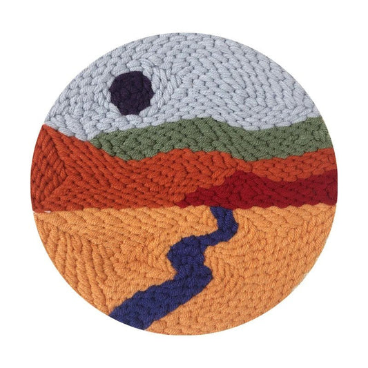 Punch Needle Kit - Desert Road - Embroidery Needlework Set