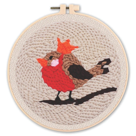 Punch Needle Kit - King Birdie - Charming Needlework Set