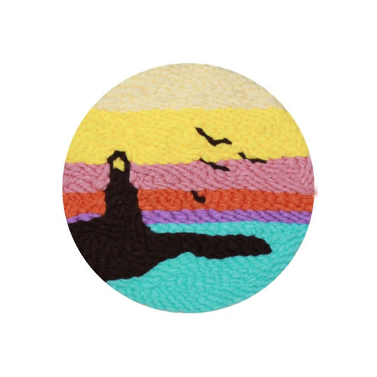 Punch Needle Kit - Lighthouse Sunset - Tranquil Needlework Set
