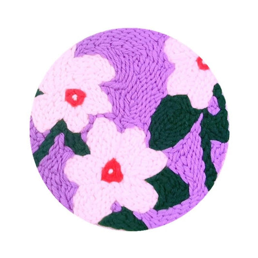 Punch Needle Kit - Purple Pashion - Colorful Needlework Set