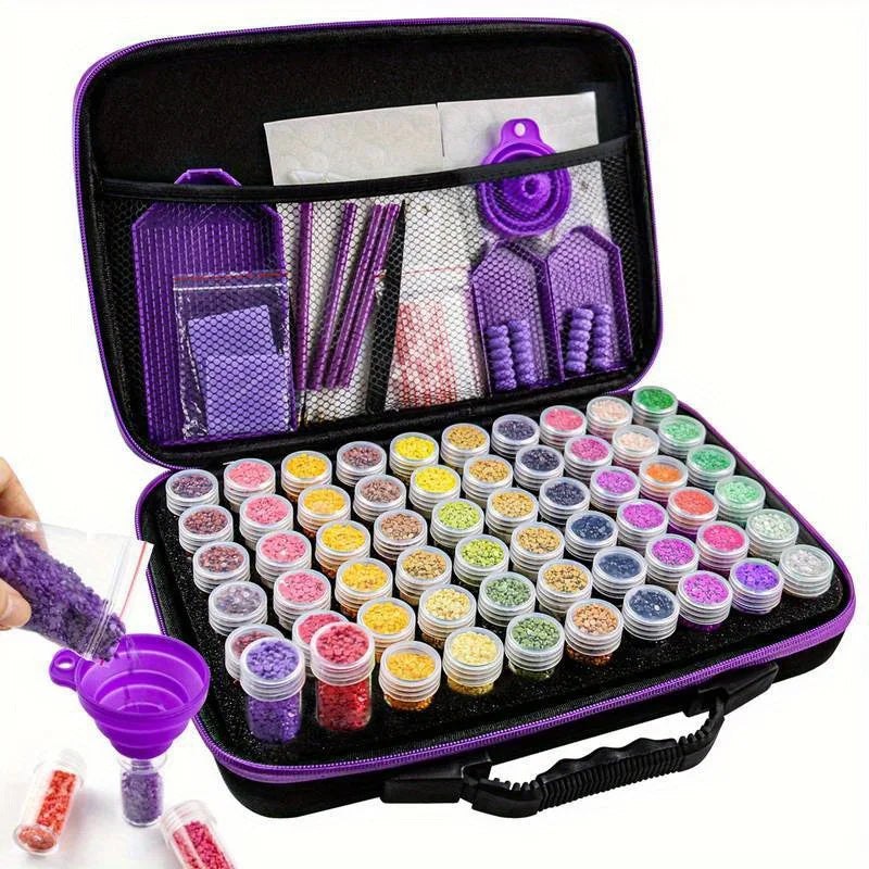 Purple Diamond Painting Accessories Tools Kits - 60pc