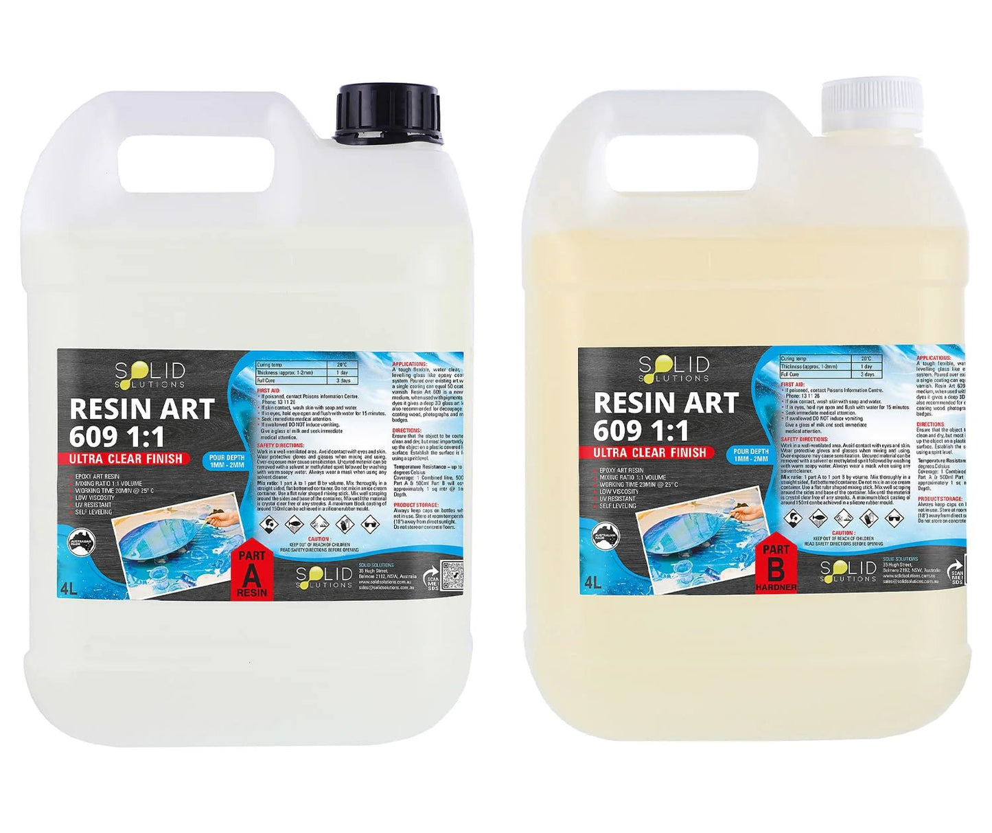 Resin Art 609 1:1 - 8lt Kit