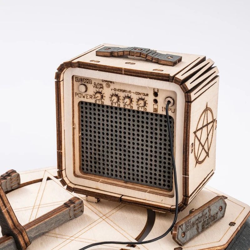 Rokr 3D Wooden Puzzle Musical Instrument Model - Electric Guitar