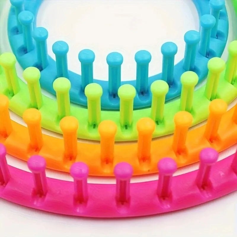 Round Scarf Knitting Loom Set - 4 Sizes