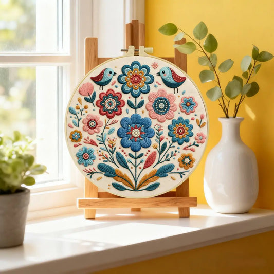 Embroidery DIY Starter Kit - Boho Birds