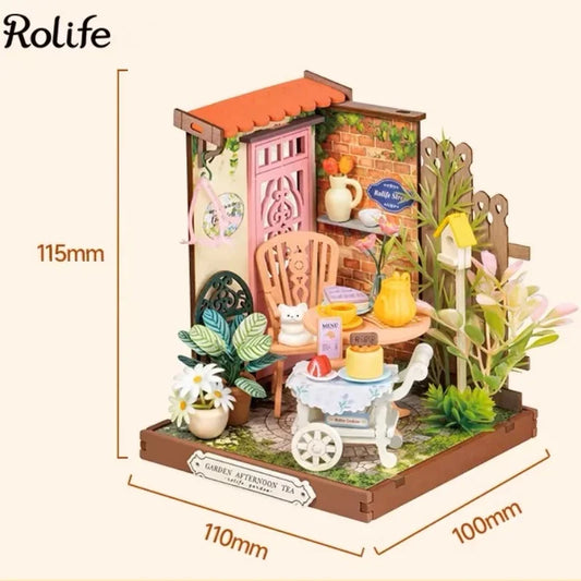 Rolife DIY 3D Puzzle Miniature House Craft Kit - Tea Room