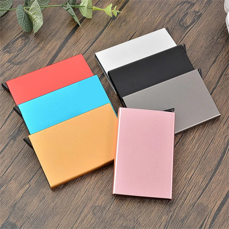 Stainless Steel RFID Pop Up Credit Card Holder Wallet Blank