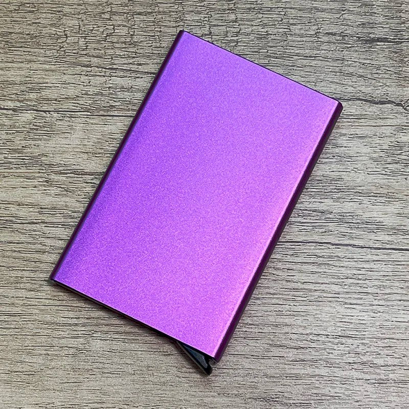 Stainless Steel RFID Pop Up Credit Card Holder Wallet Blank