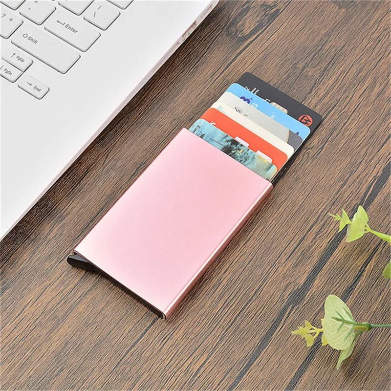 Stainless Steel RFID Pop Up Credit Card Holder Wallet Blank