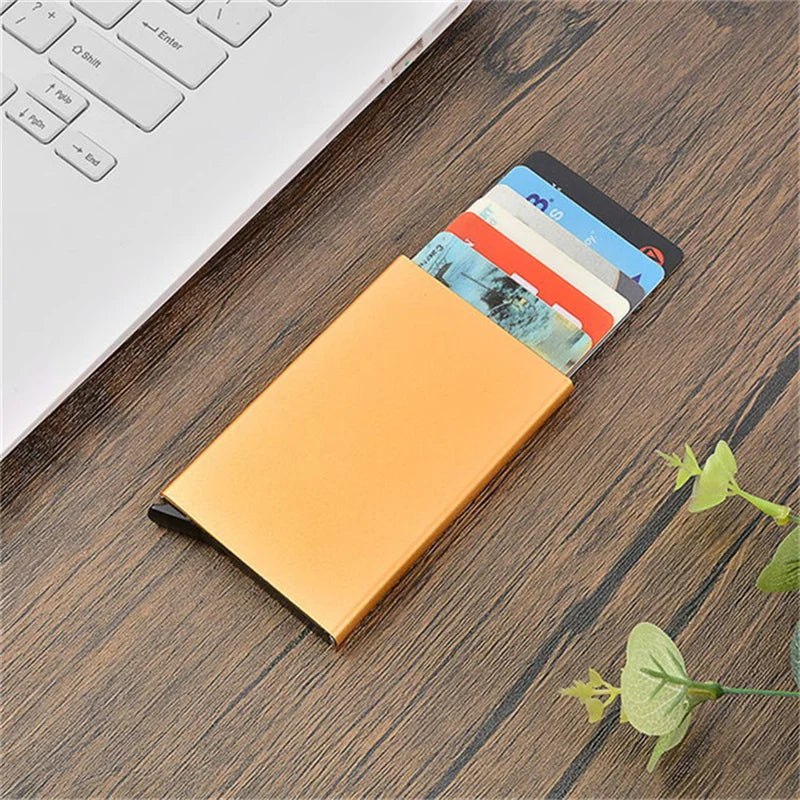 Stainless Steel RFID Pop Up Credit Card Holder Wallet Blank