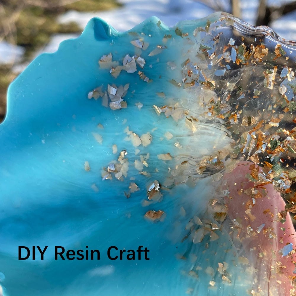 100pcs Imitation Metallic Foil Paper DIY Resin Art