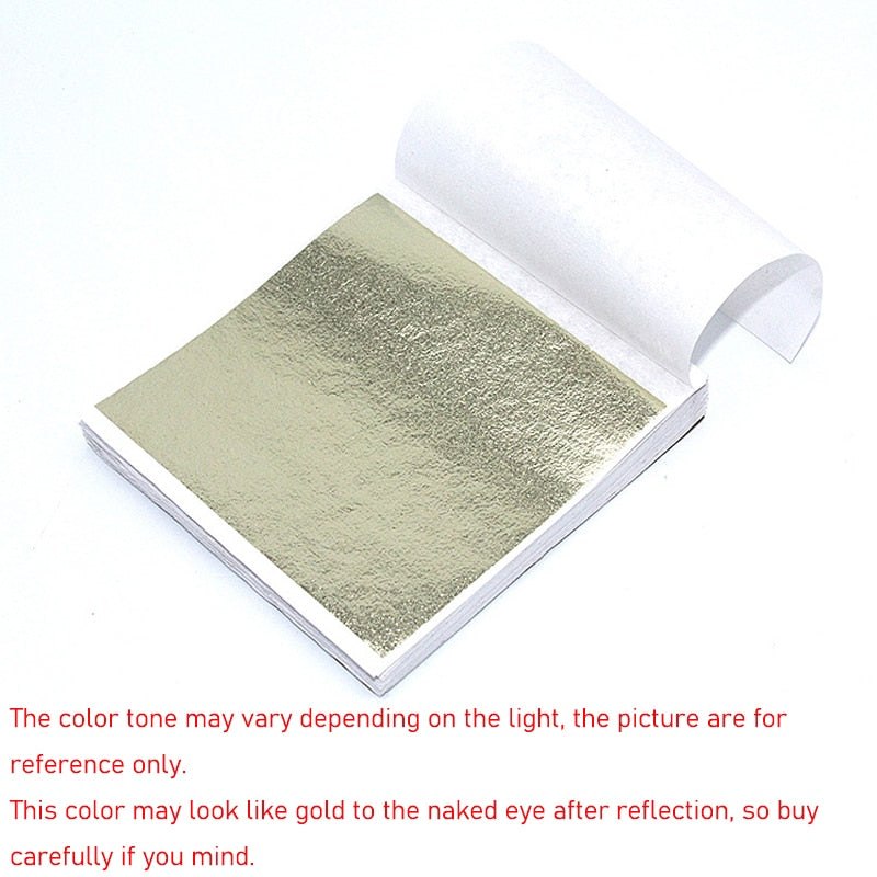 100pcs Imitation Metallic Foil Paper DIY Resin Art