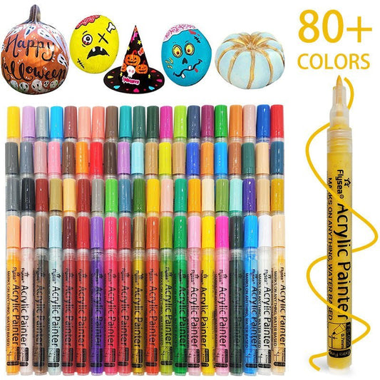 Colours Set Acrylic Paint Marker Pens
