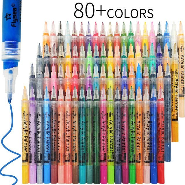 Colours Set Acrylic Paint Marker Pens