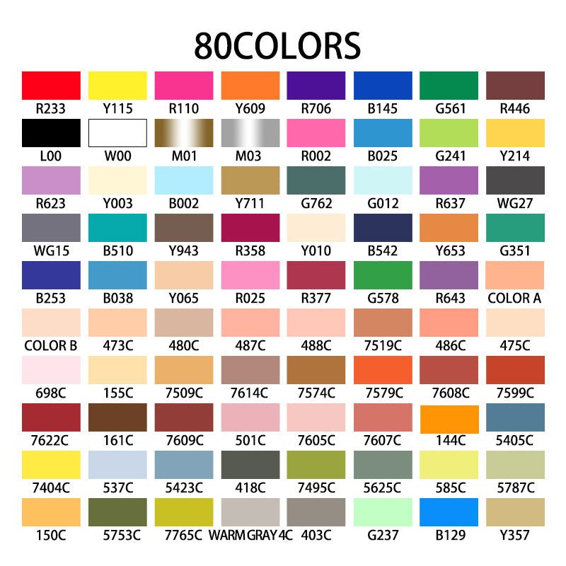 Colours Set Acrylic Paint Marker Pens