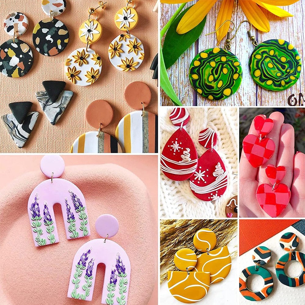 142pc Polymer Clay Cutter Earring Making Kit