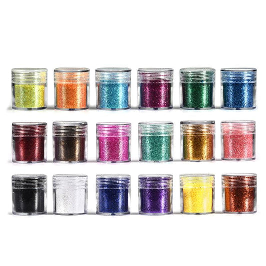 18 Bottles Glitter Resin Mix In Starter Pack