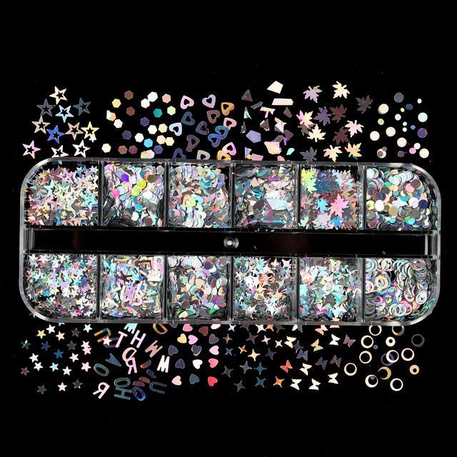 Set Mixed Colour Sequins