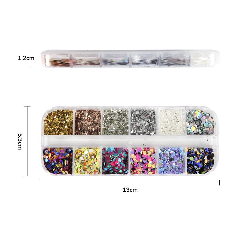 Set Mixed Colour Sequins