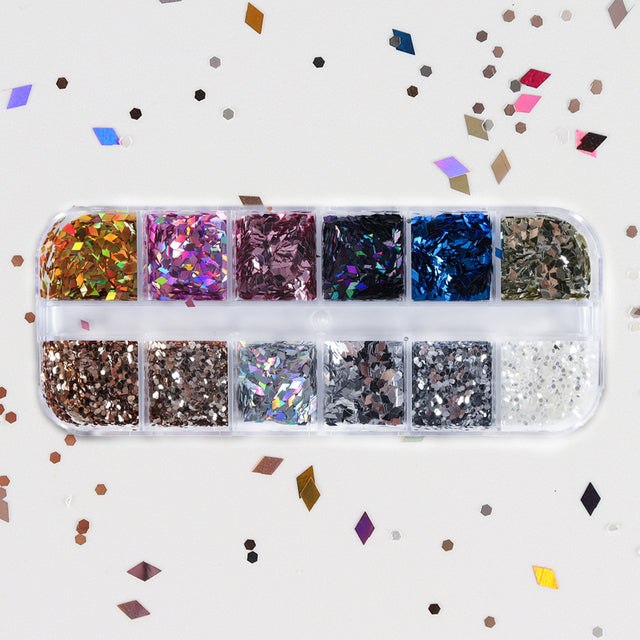 Set Mixed Colour Sequins