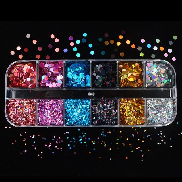 Set Mixed Colour Sequins
