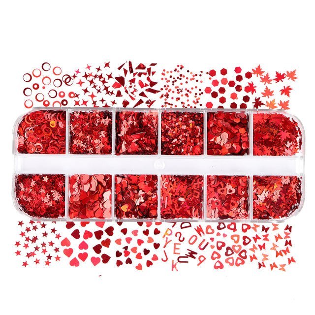Set Mixed Colour Sequins