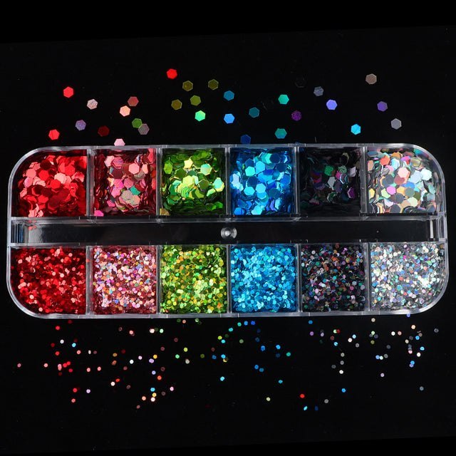Set Mixed Colour Sequins