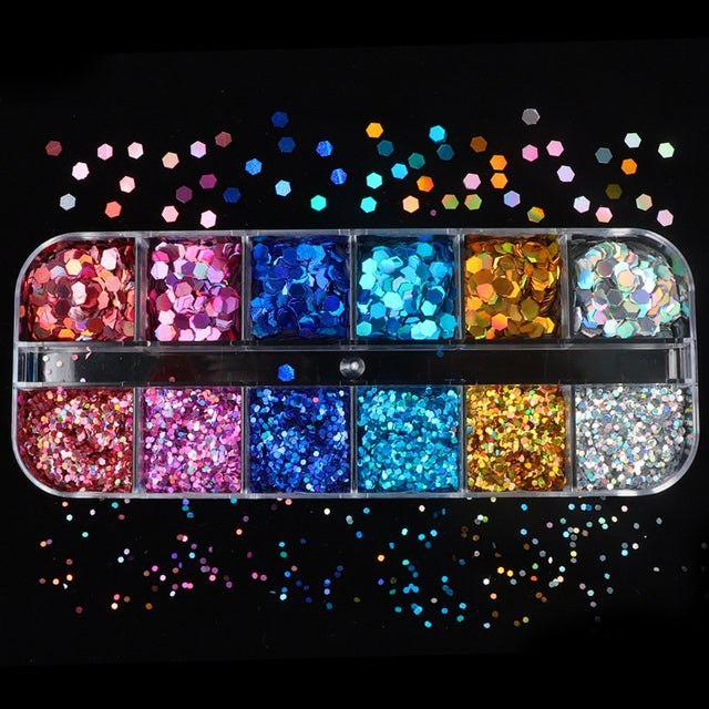 Set Mixed Colour Sequins