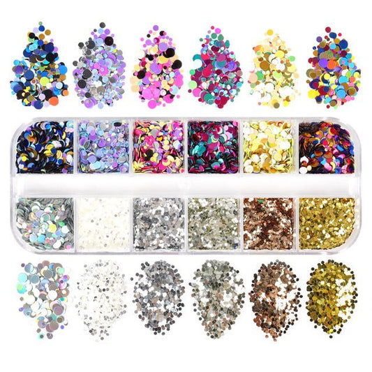 Set Mixed Colour Sequins