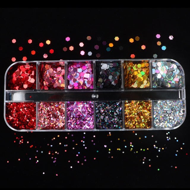 Set Mixed Colour Sequins