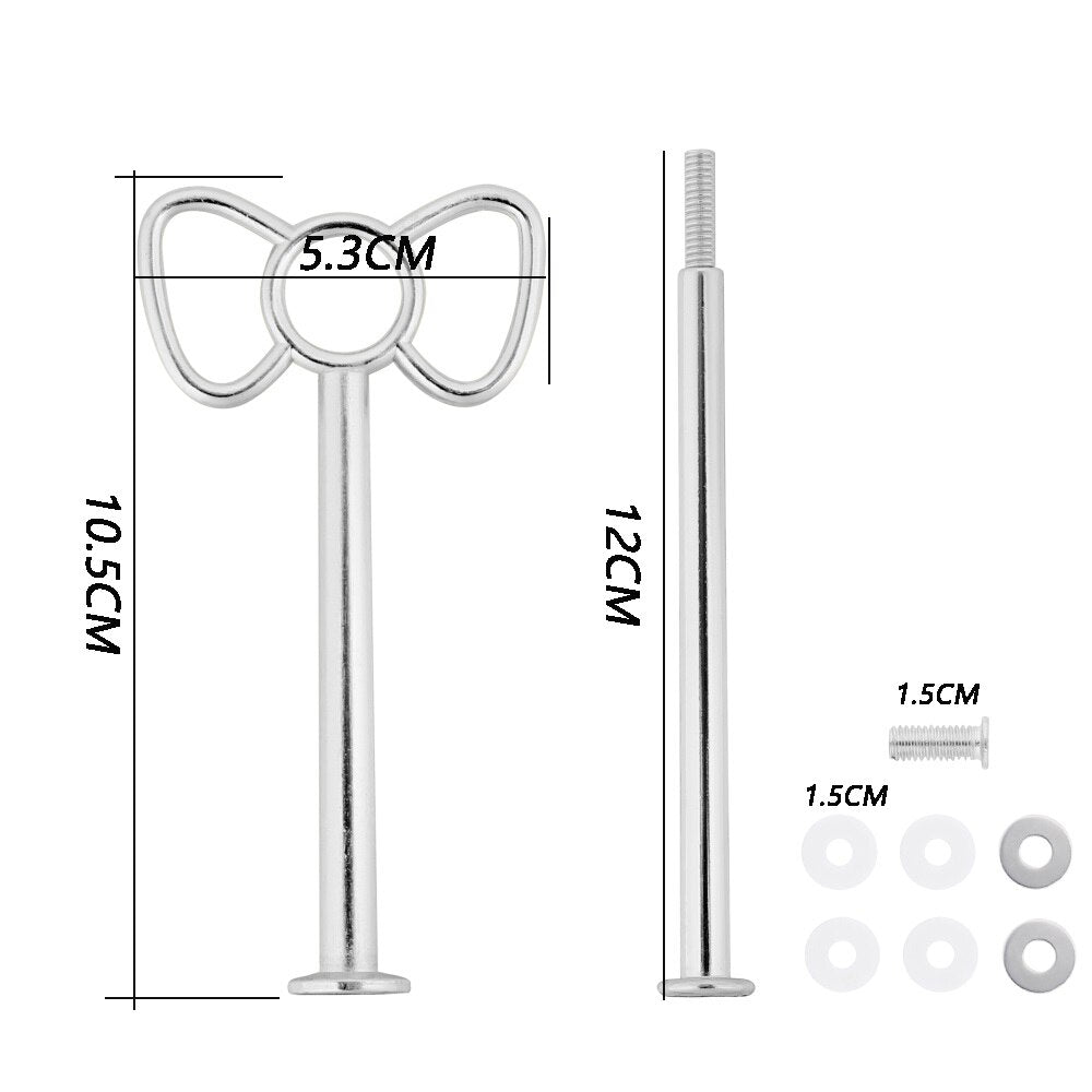 2 Tier Cake Stand Handle Sets Resin