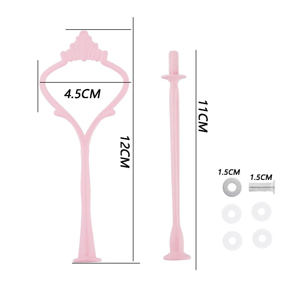 2 Tier Cake Stand Handle Sets Resin
