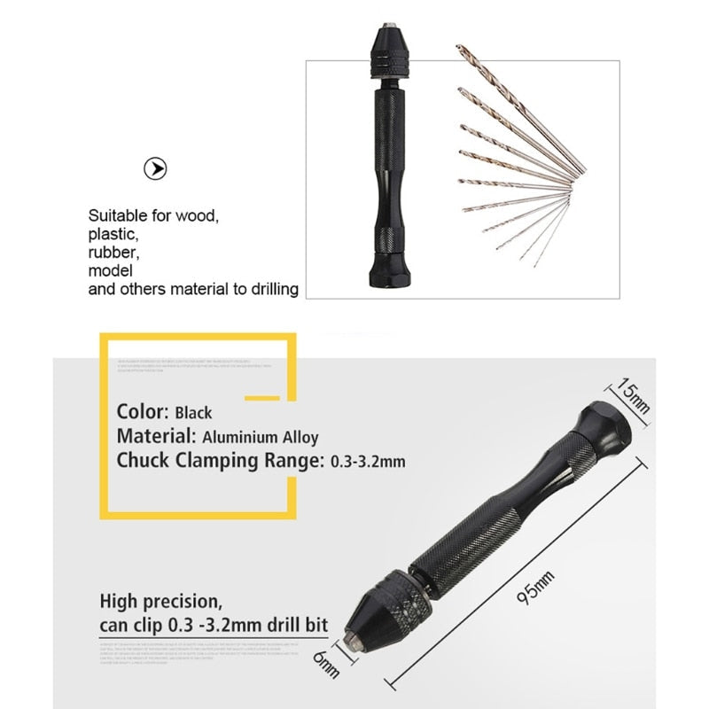26Pcs Mini Hand Drill Bits Set for Resin Resin
