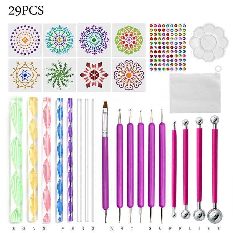 29pcs Mandala Dotting Tools Set – Craft Outlet Australia