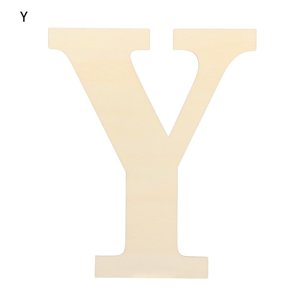 30CM Blank Craft Wood Alphabet Letters 3mm thick Blanks
