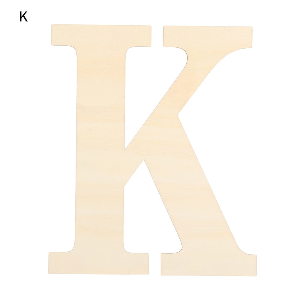 30CM Blank Craft Wood Alphabet Letters 3mm thick