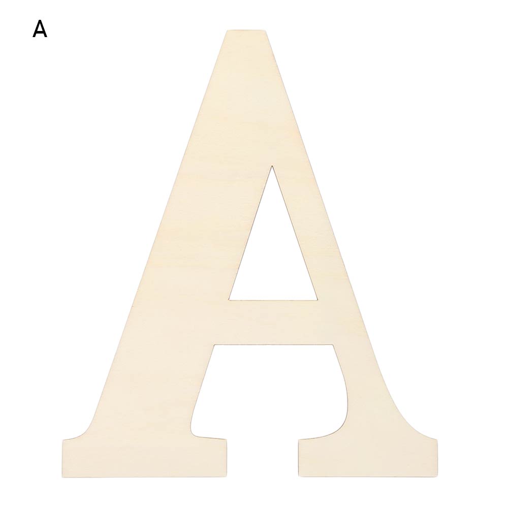 30CM Blank Craft Wood Alphabet Letters 3mm thick