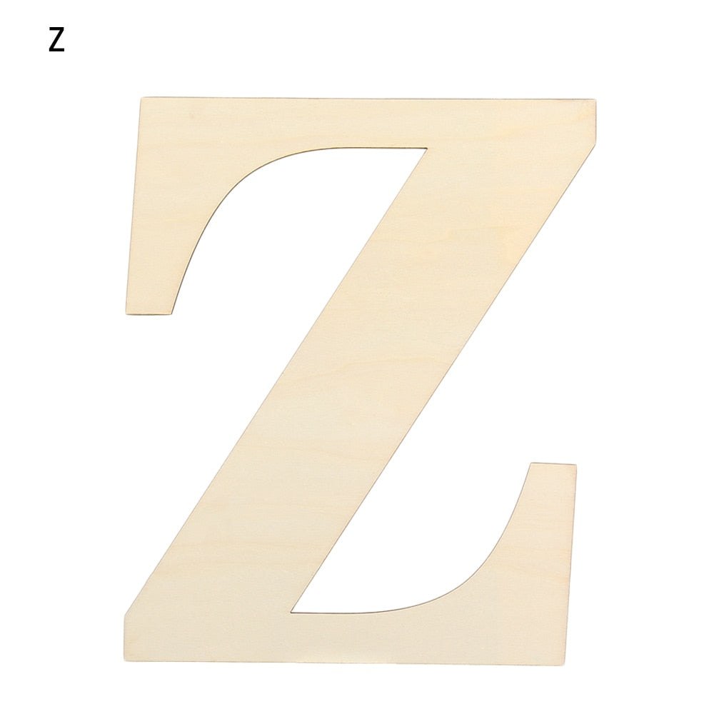 30CM Blank Craft Wood Alphabet Letters 3mm thick Blanks