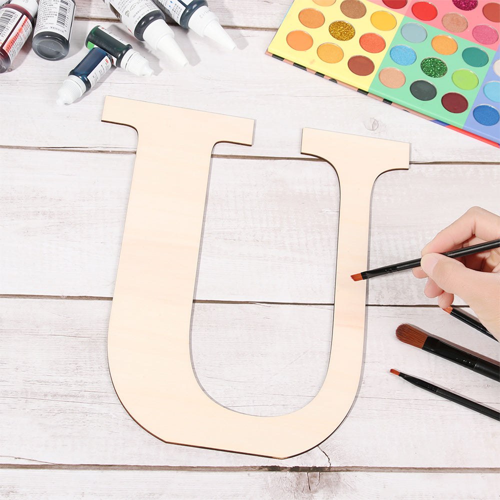 30CM Blank Craft Wood Alphabet Letters 3mm thick