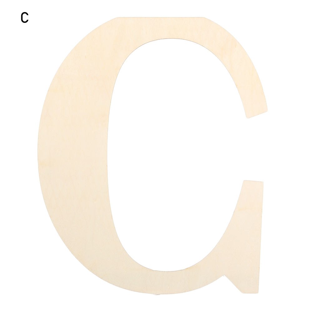 30CM Blank Craft Wood Alphabet Letters 3mm thick