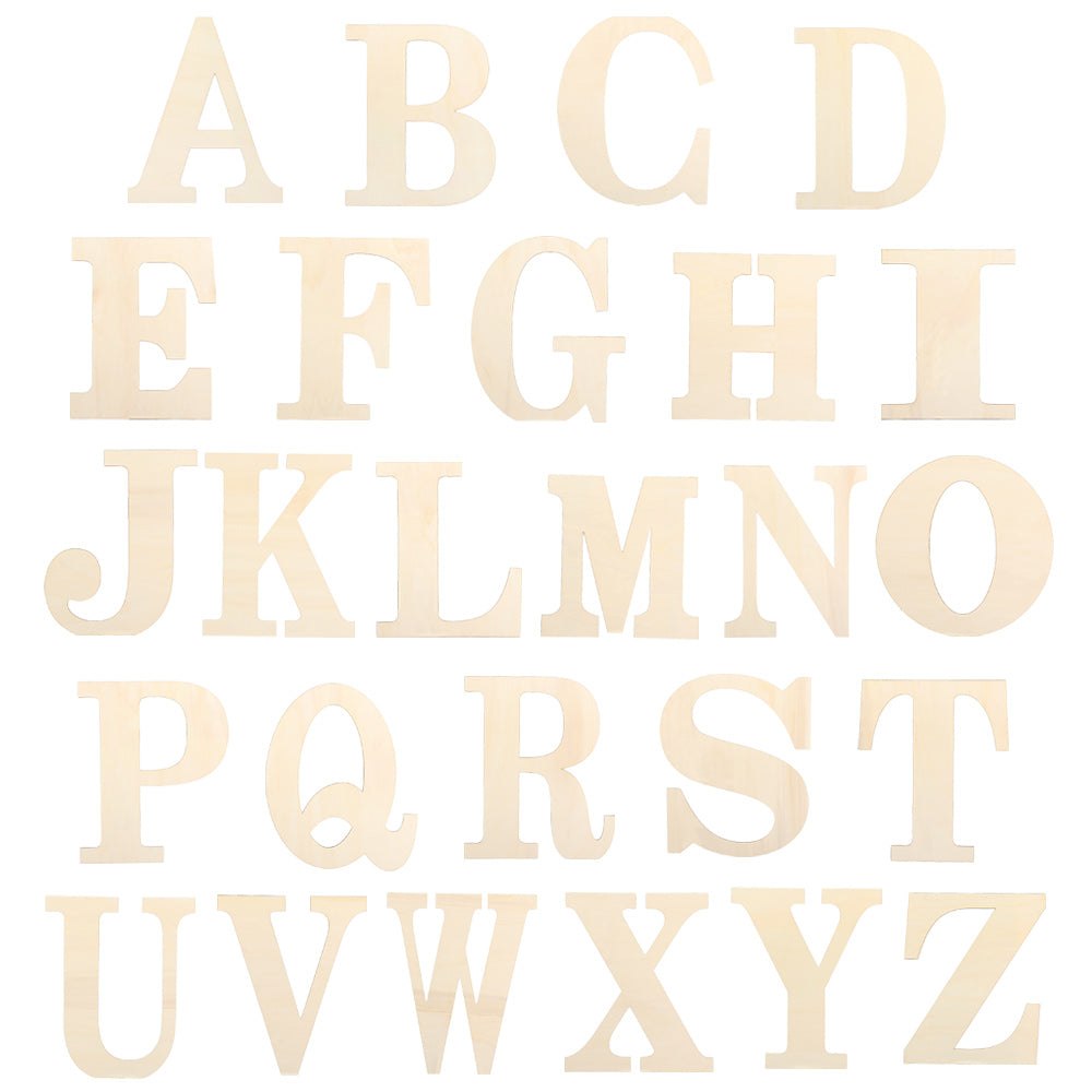 30CM Blank Craft Wood Alphabet Letters 3mm thick