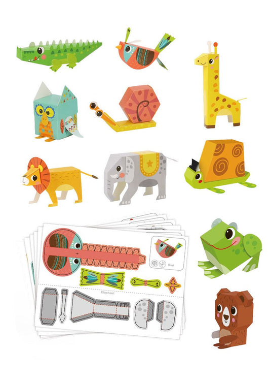 PAPER MODEL ANIMALS CRAFT KIT