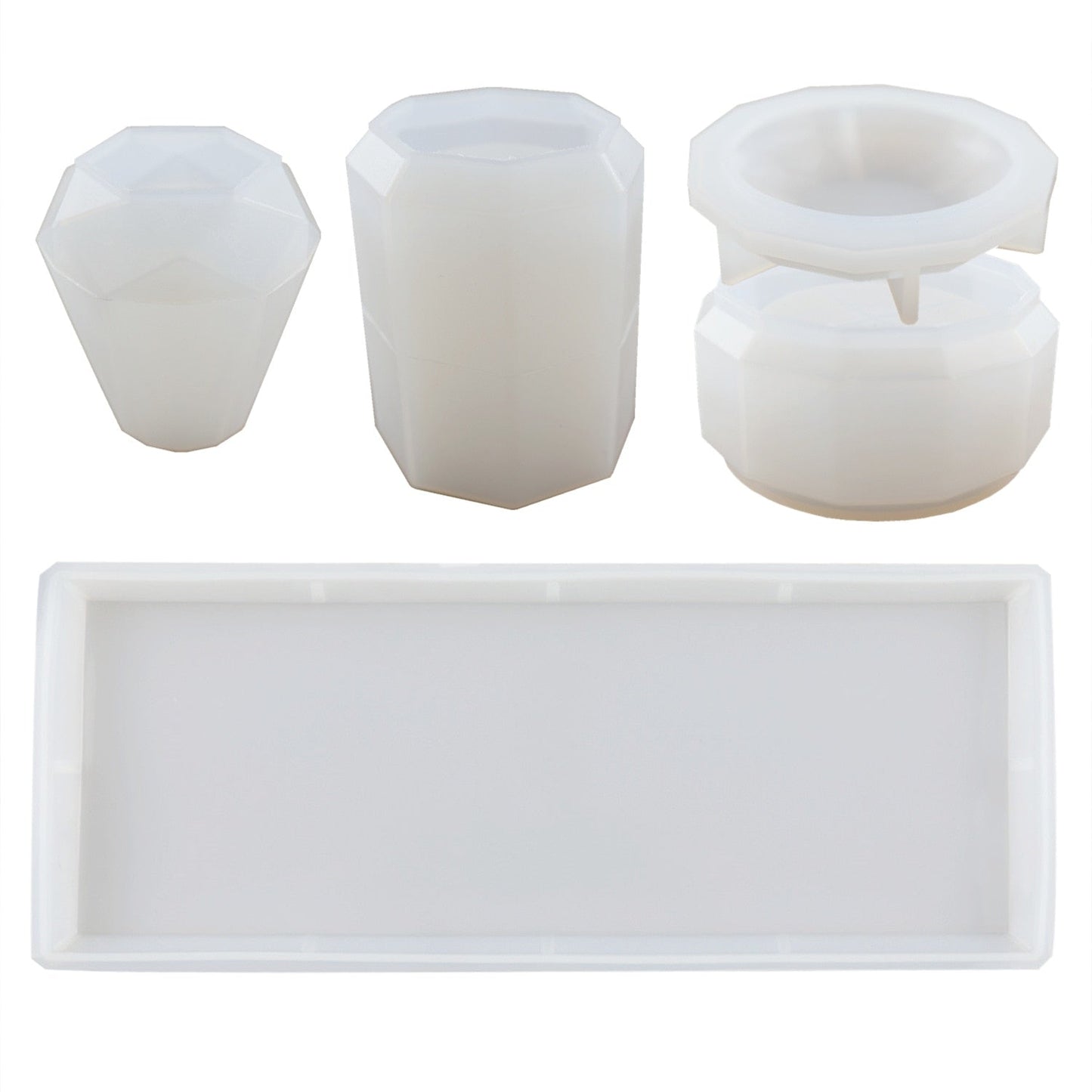 4Pcs Bathroom Accessories Silicone Moulds Set Mould
