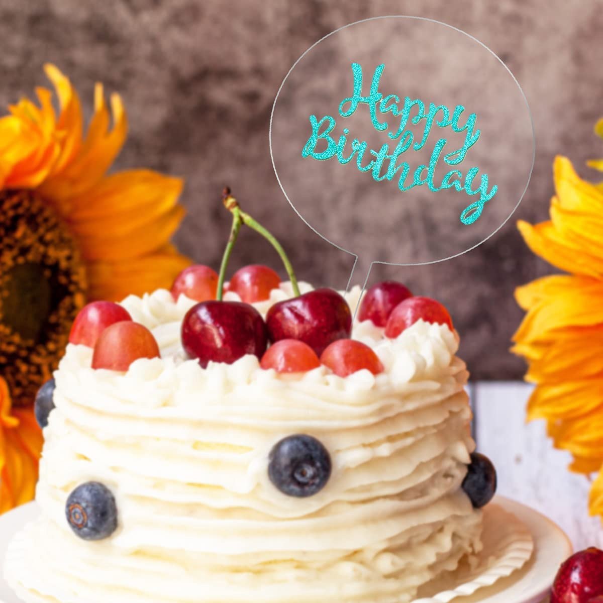 10pcs Blank Circle Acrylic Cake Toppers Blanks