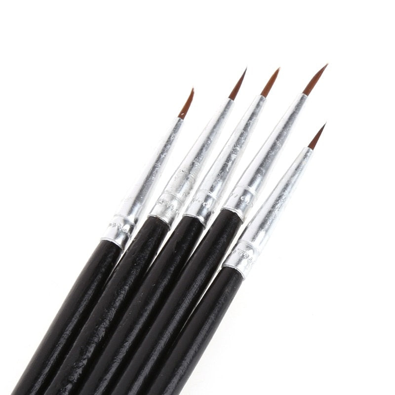 5Pcs Nylon Hair Brush Set Paint