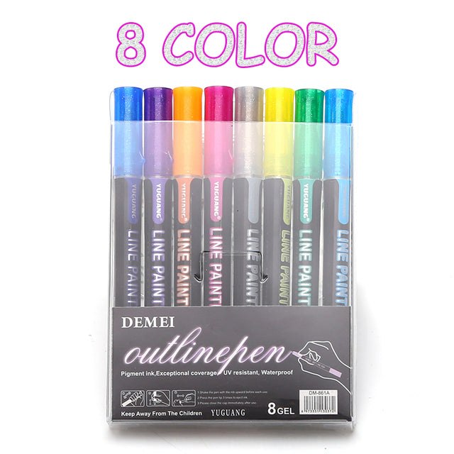 Pcs Double Outline Paint Marker